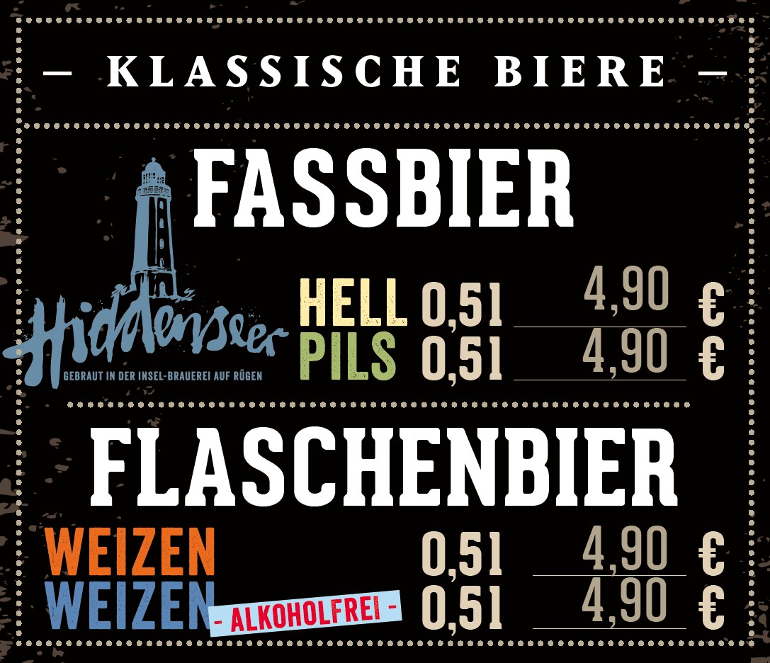 Karte mit Preisen