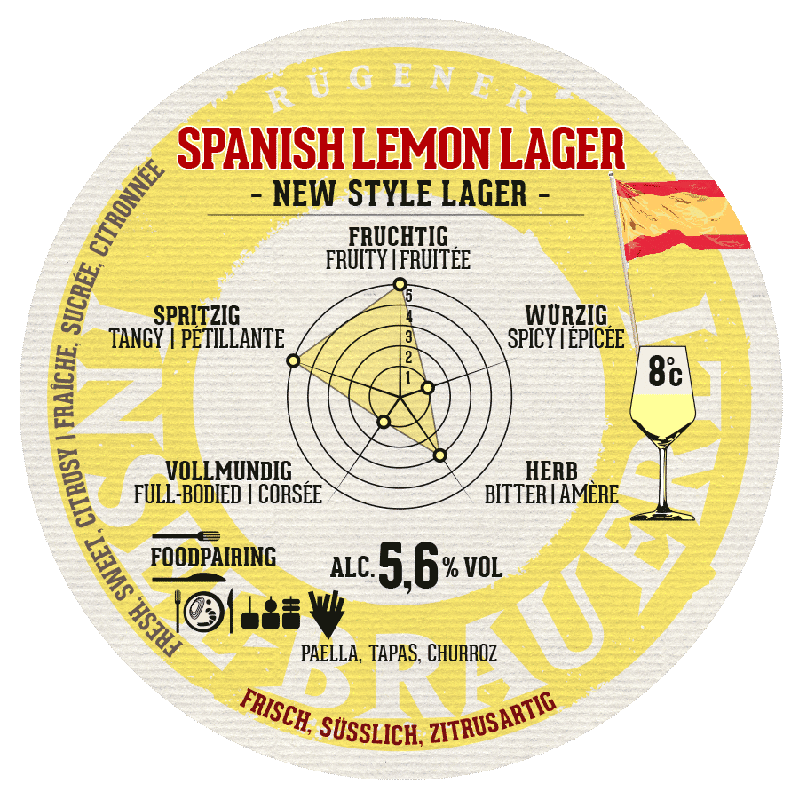 Spanish Lemon Lager - 33 cl