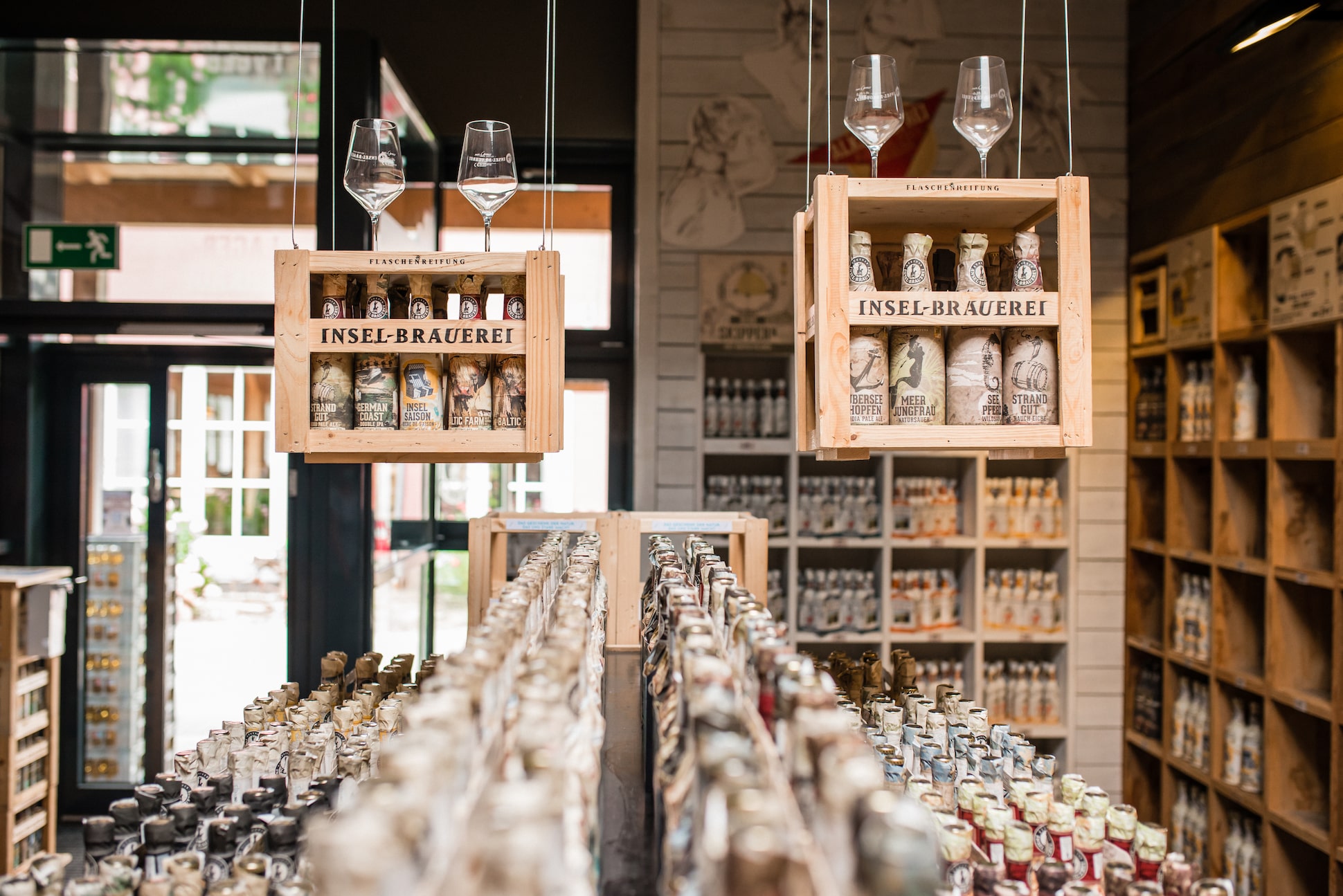 Insel Brauerei Verkostungsraum THeke